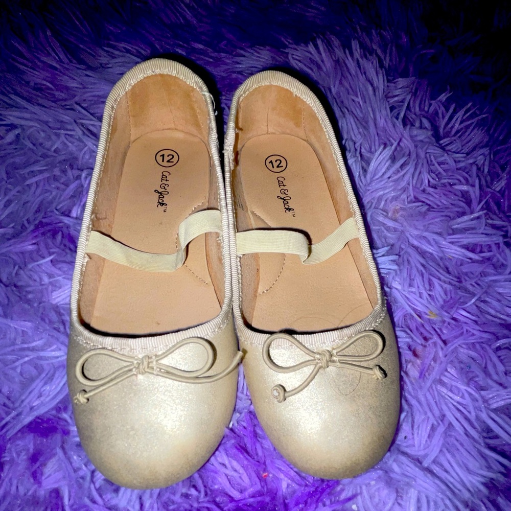 Girls size 12 cat & jack flats